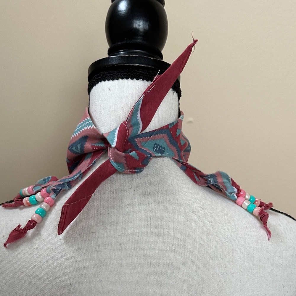 Southwestern Beaded Scarf - Picture 4 of 7
